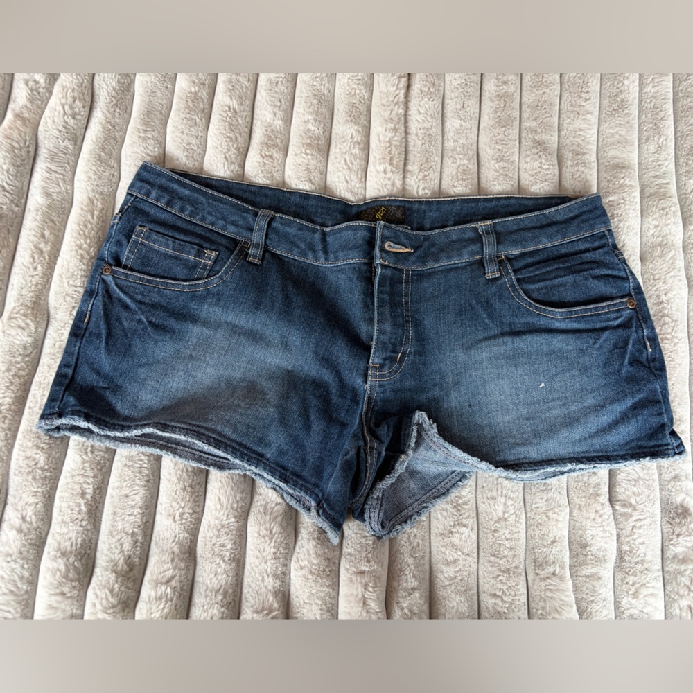G:21 Classic Dark Blue Denim Cutoff Shorts - Juniors
